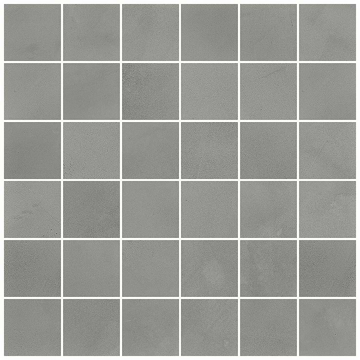 Clay Fancy Gray 2x2 Matte Porcelain Mosaic Tile