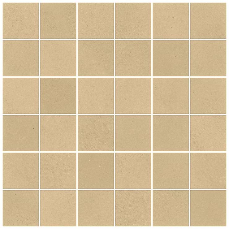 Clay Glee Yellow 2x2 Matte Porcelain Mosaic Tile
