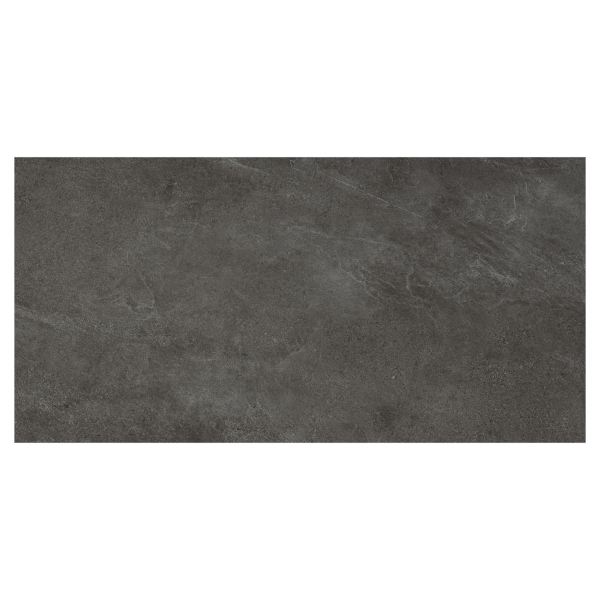 Era Charcoal Black 12x24 Limestone Look Matte Porcelain Tile