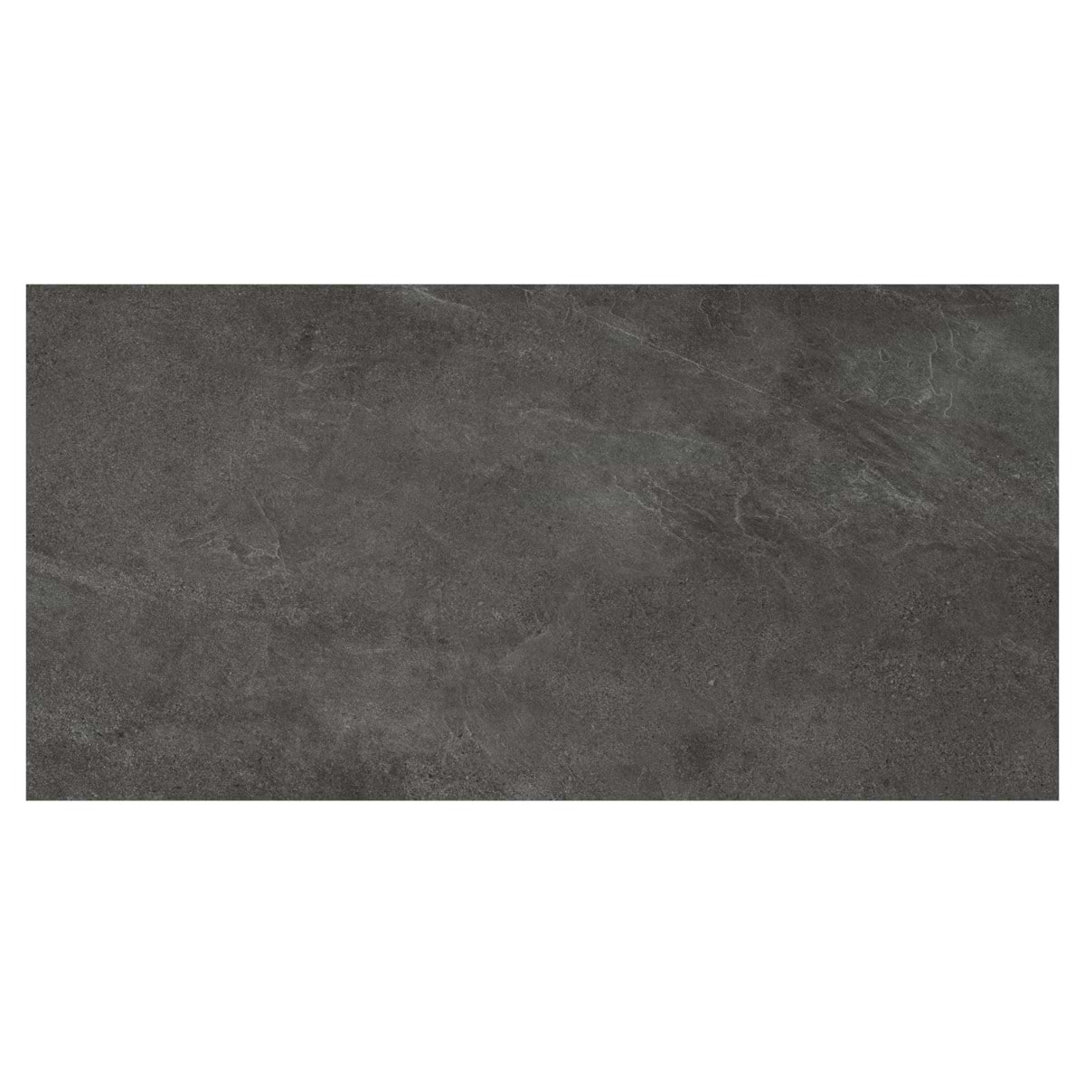 Era Charcoal Black 24x48 Limestone Look Matte Porcelain Tile