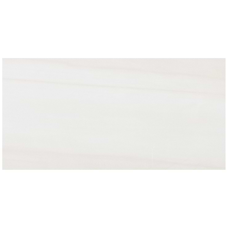 Minera Dolomite Warm White 12x24 Marble Look Polished Porcelain Tile