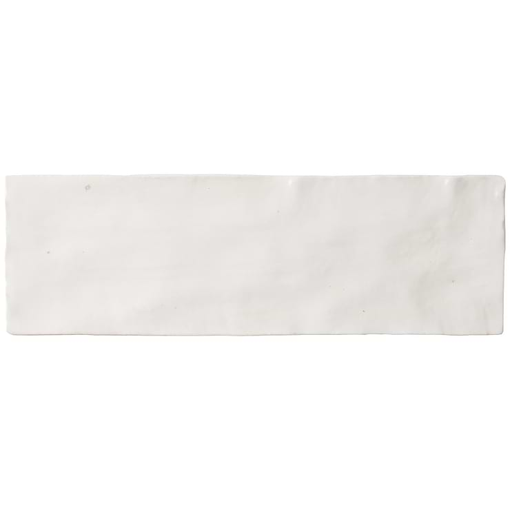 Portmore White 3x8 Glossy Ceramic Subway Tile