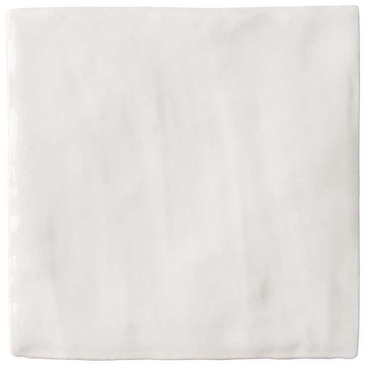 Portmore White 4x4 Glossy Ceramic Tile