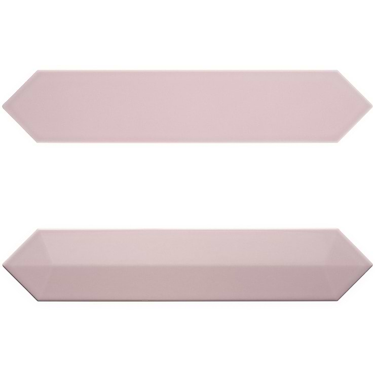 Kent Pink 3x12 Contour 3D Picket Polished Ceramic Wall Tile