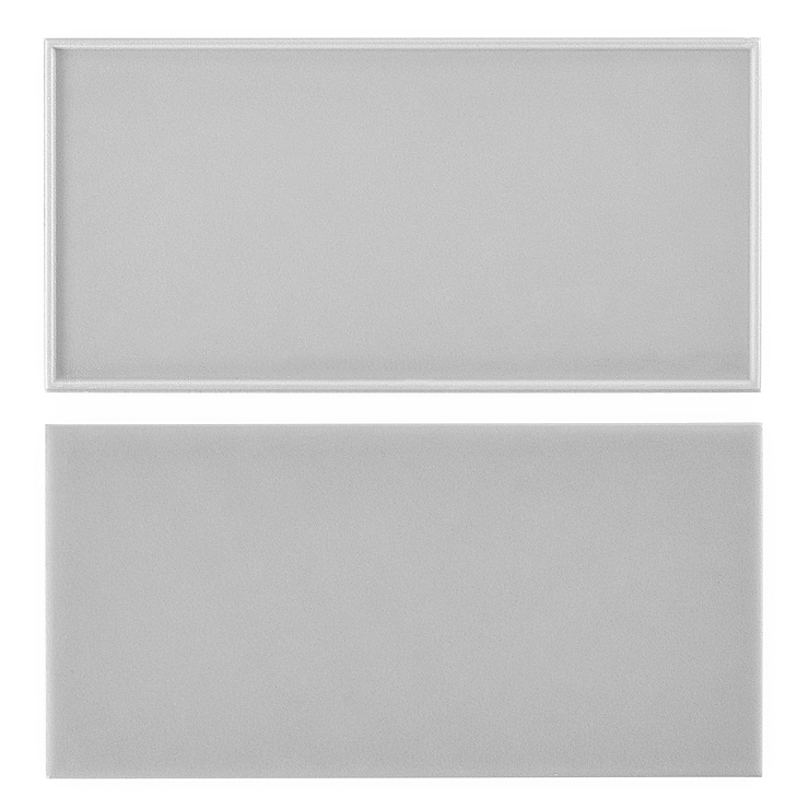 Stacy Garcia Maddox Cool Gray 4x8 Matte Ceramic Subway Tile