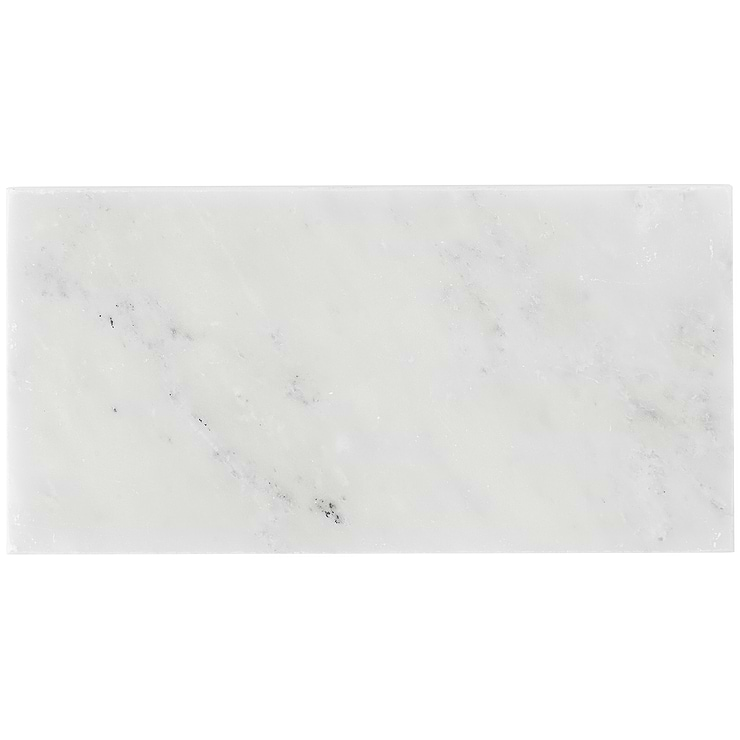 Asian Statuary White 3x6 Polished Marble Subway Tile