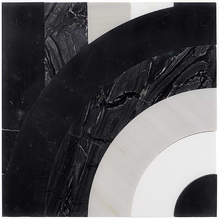 Arc Vertical Night 12x12 Polished Marble by Elizabeth Sutton