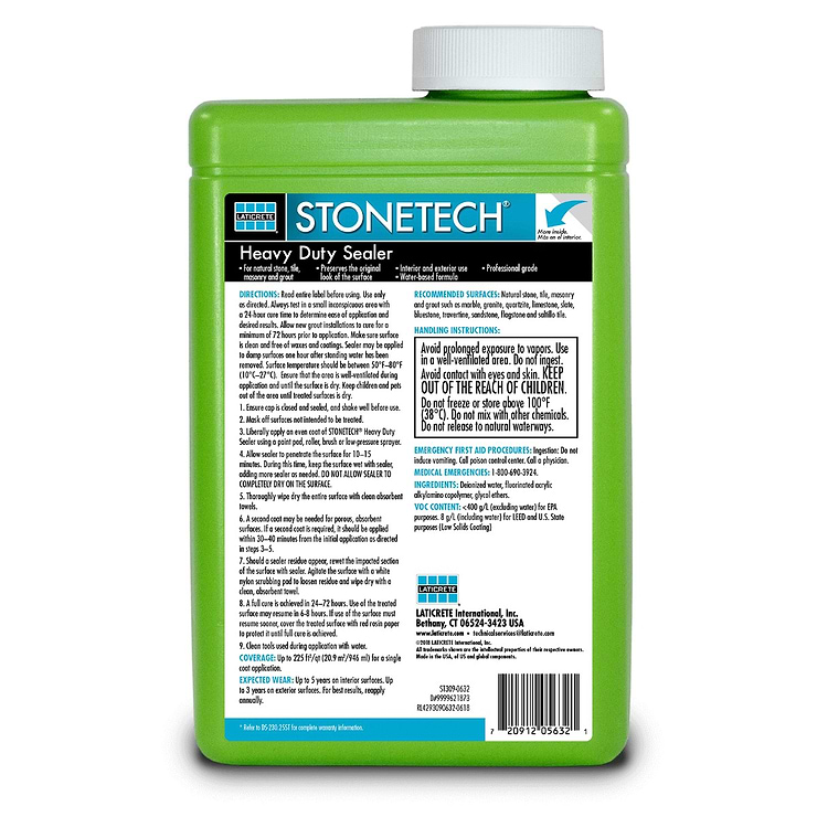 Laticrete Heavy Duty Grout Sealer for Natural Stone- Tile- & Grout - Quart