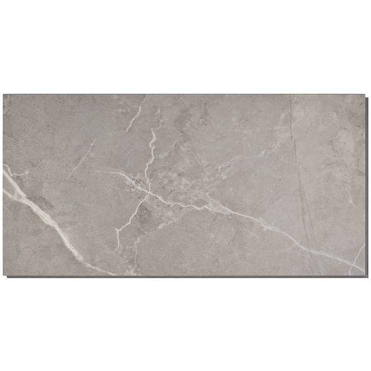 Optoro Chauny Marble Dark Beige 28mil Wear Layer Rigid Core Click 12x24 Luxury Vinyl Tile