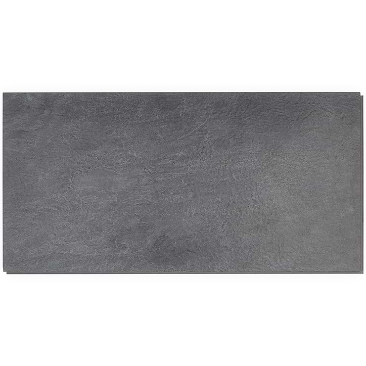 Optoro Trail Slate Black 28mil Wear Layer Rigid Core Click 12x24 Luxury Vinyl Tile