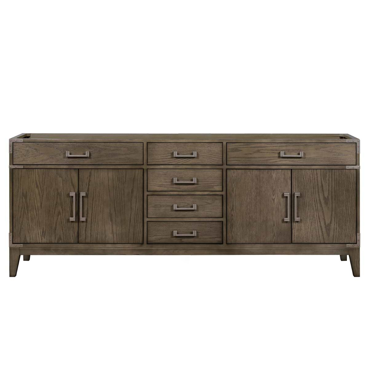 Aiden Gray Oak 84" Single Vanity without Top