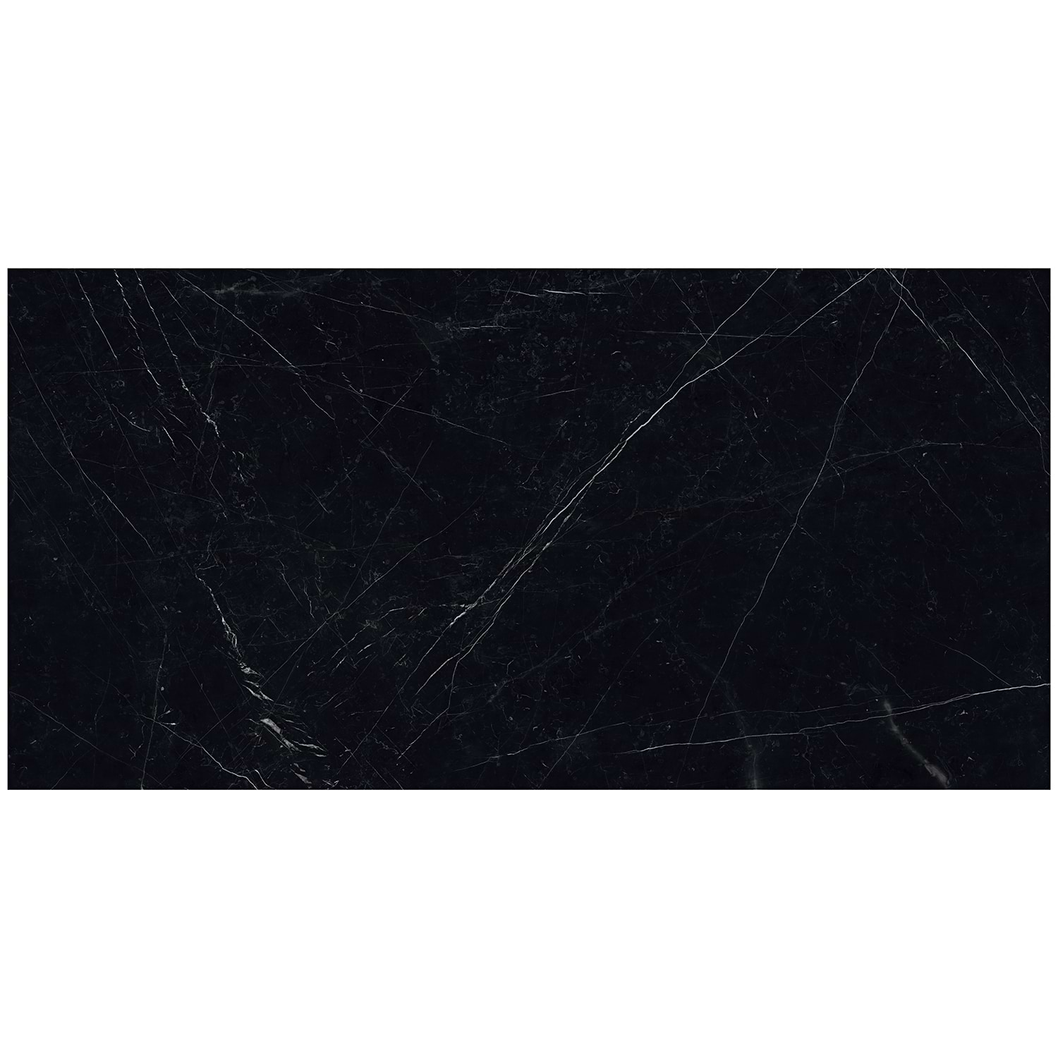 TileBarXL Marmi Slim Black Marquina 60"x120" Polished Porcelain Slab