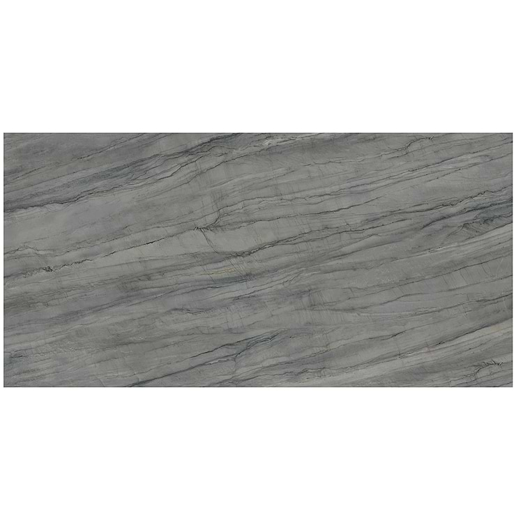 TileBarXL Marmi Slim Platinum Grey 60" x 120" Polished Porcelain Slab