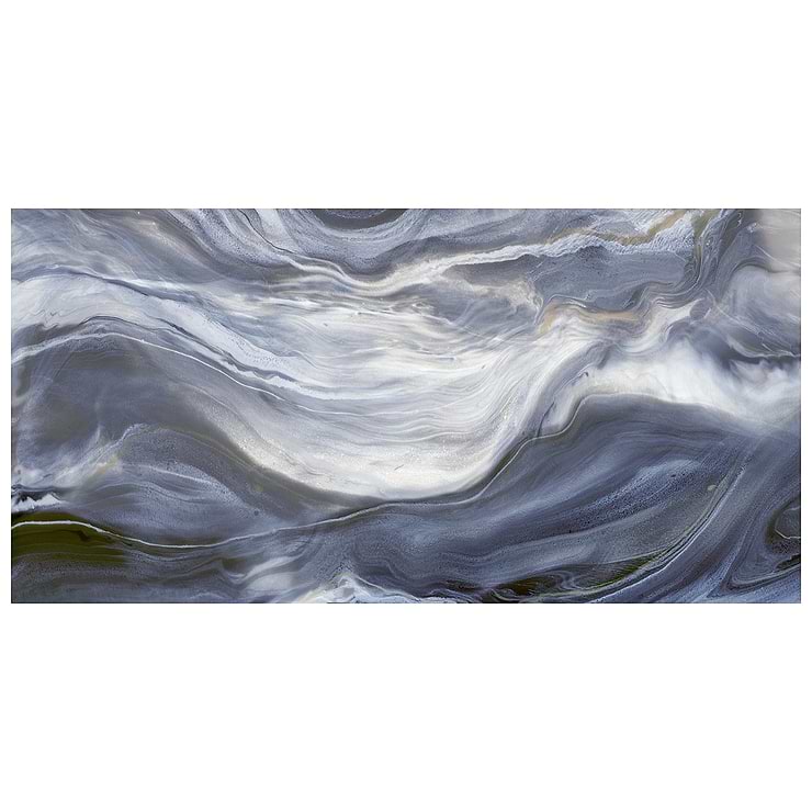 Waverly Blue 24x48 Polished Porcelain Tile