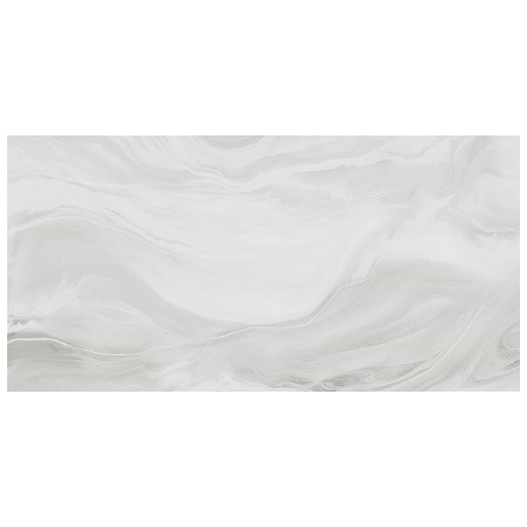 Waverly White 24x48 Polished Porcelain Tile
