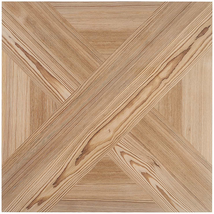 Barberry Decor Miele 24x24 Matte Wood Look Porcelain Floor and Wall Tile