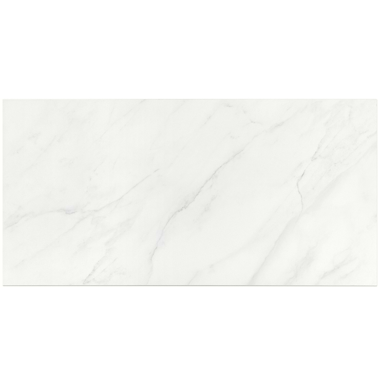 Belvedere Bianco 15x30 Marble Look Porcelain Tile