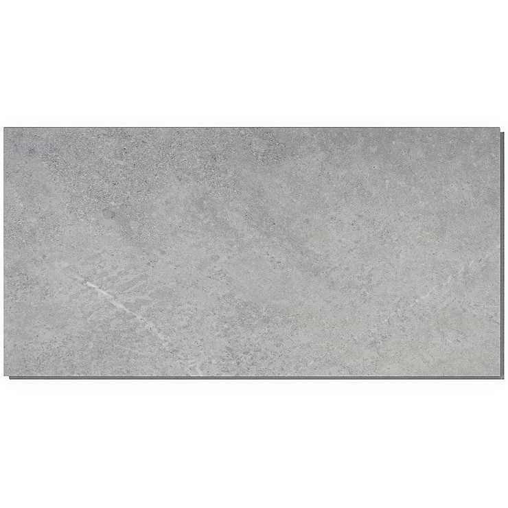 Optoro Juneau Sandstone Medium Gray 28mil Wear Layer Rigid Core Click 12x24 Luxury Vinyl Tile