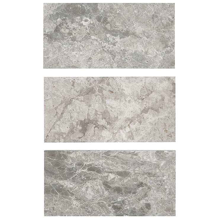 Tundra Gray 3x6 Honed Limestone Tile
