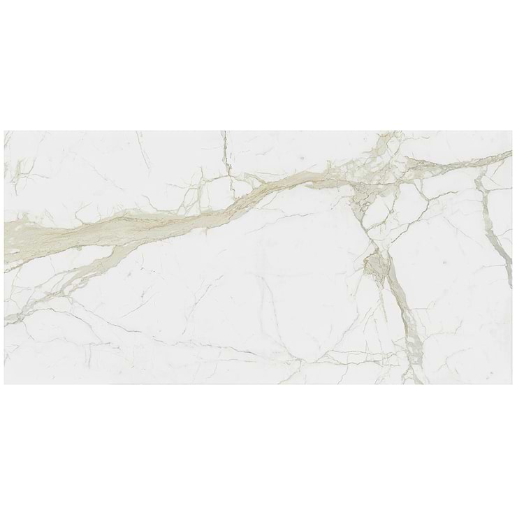TileBarXL Marmi Slim White Calacatta 60x120 Polished Porcelain Slab