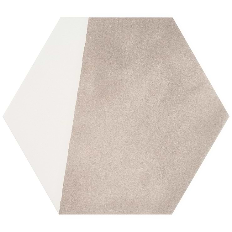 HexArt Pop Gris 8" Hexagon Matte Porcelain Tile