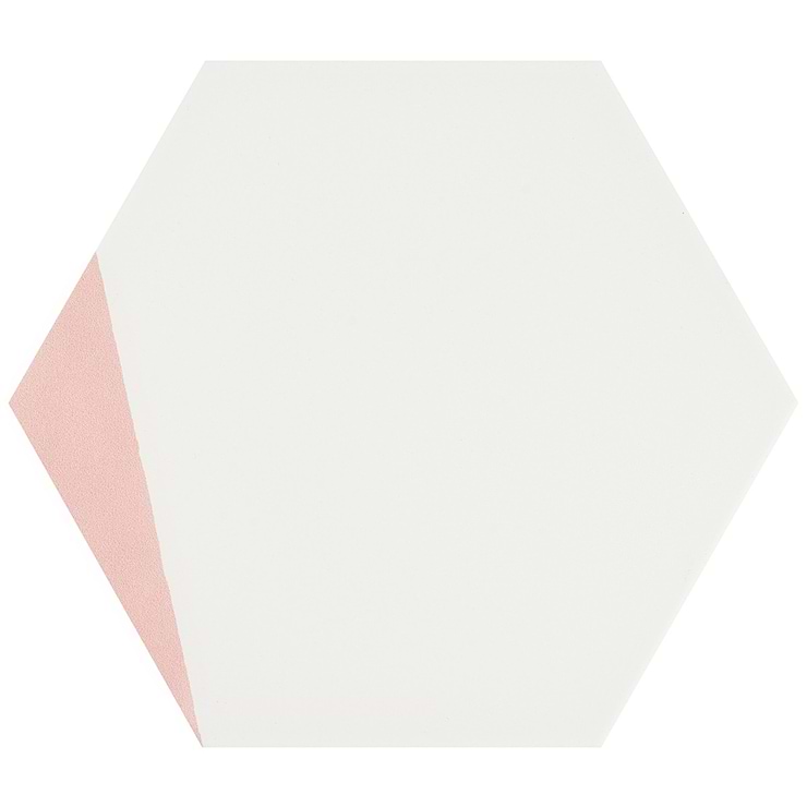 HexArt Pop Rose 8" Hexagon Matte Porcelain Tile