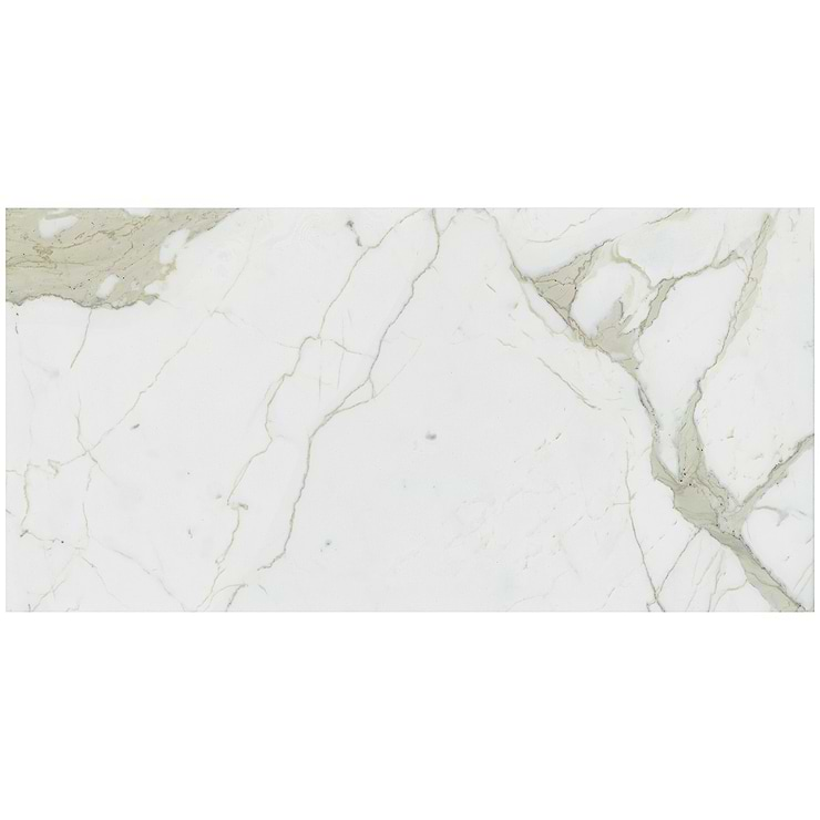 TileBarXL Marmi Slim White Calacatta 30"x60" Polished Porcelain Slab