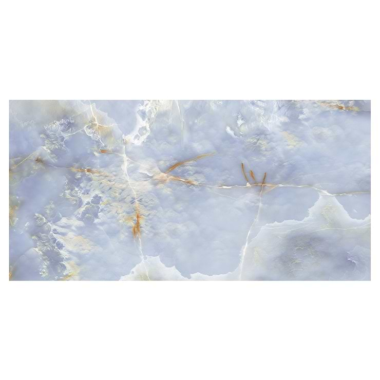 Lumina Onyx Caspian Blue 24x48 Polished Porcelain Tile