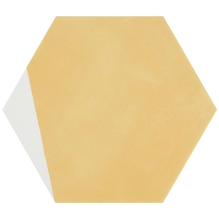 HexArt Pop Yellow 8" Hexagon Matte Porcelain Tile