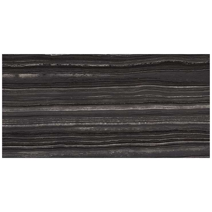 Miles Universe Black 12x24 Matte Porcelain Tile