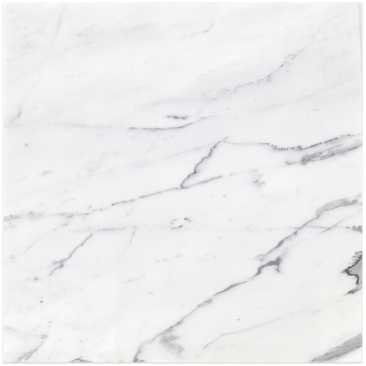 Statuario 12x12 Polished Marble Tile 