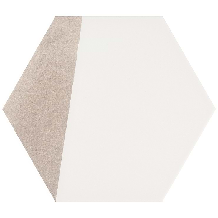 HexArt Pop Gris 8" Hexagon Matte Porcelain Tile