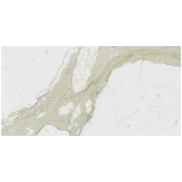 TileBarXL Marmi Slim White Calacatta 30"x60" Polished Porcelain Slab