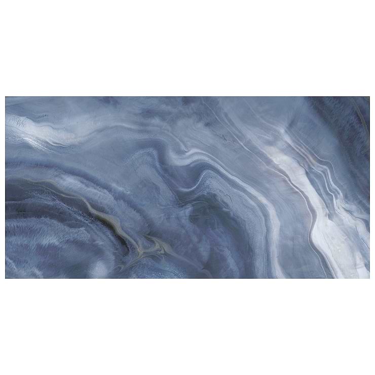 Waverly Blue 24x48 Polished Porcelain Tile