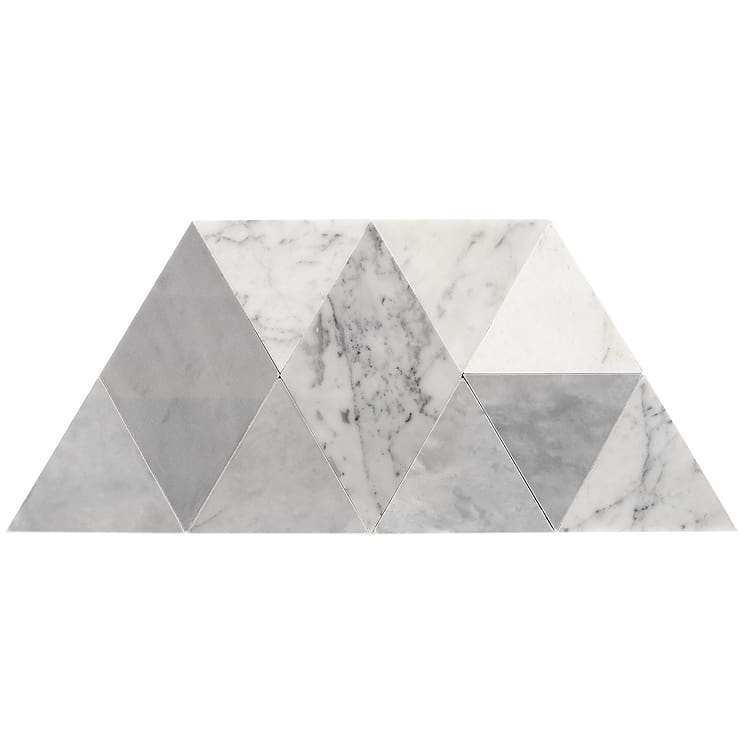 Prism Grana 13.5" x 7.75" Marble Mosaic Tile