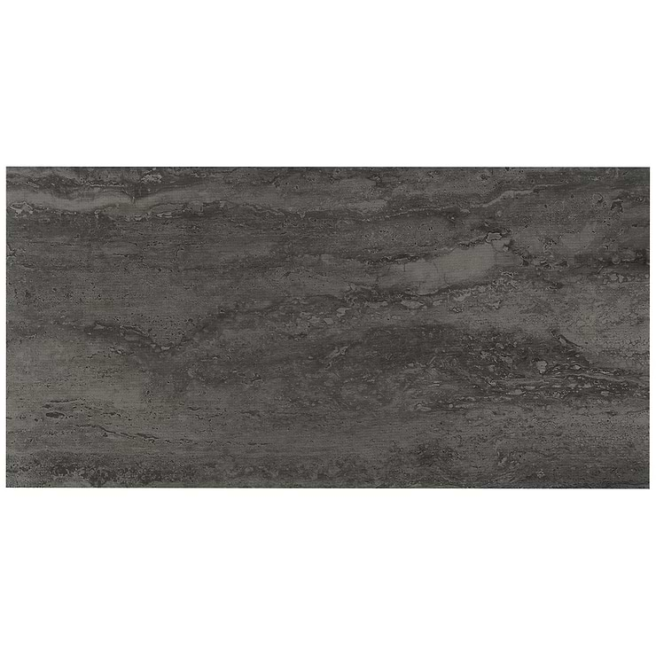 Tepoca Night Black Loose Lay 12x24 Luxury Vinyl Tile