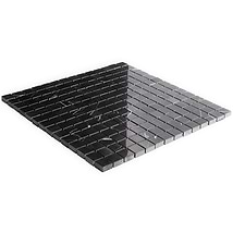 Nero Marquina 3/4"x3/4"Polished Marble Mosaic Tile