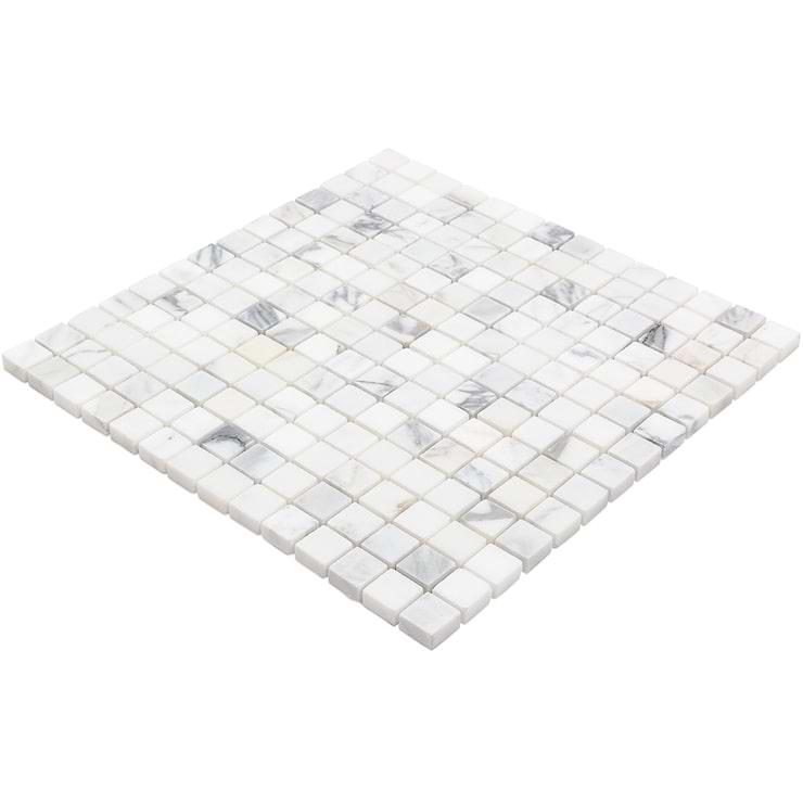 Calacatta 3/4x3/4 Squares Polished Marble Tile 
