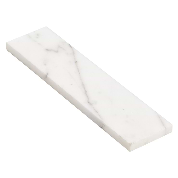 Calacatta White Gold 2x8 Honed Marble Subway Tile