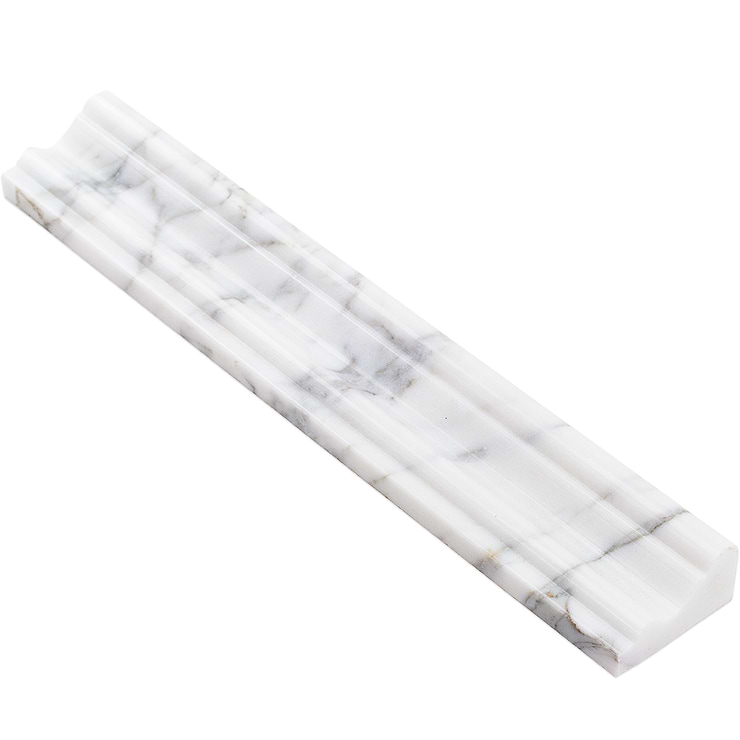 Calacatta Chair Rail Marble Liner