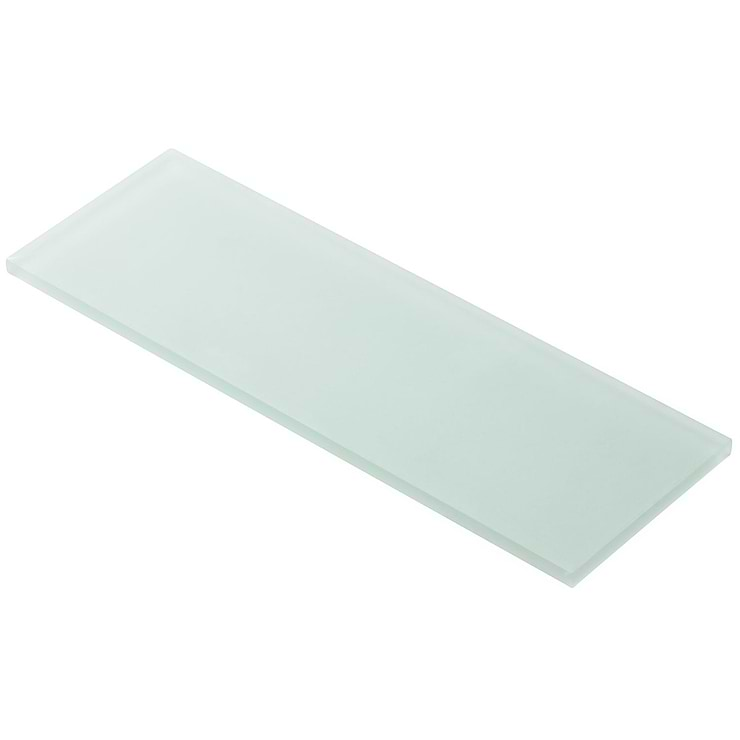 Loft Seafoam Green 4x12 Frosted Glass Subway Tile