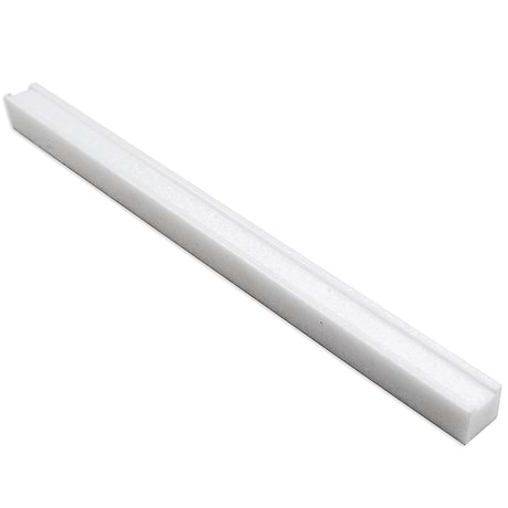 Groove White Thassos Marble Pencil Liner