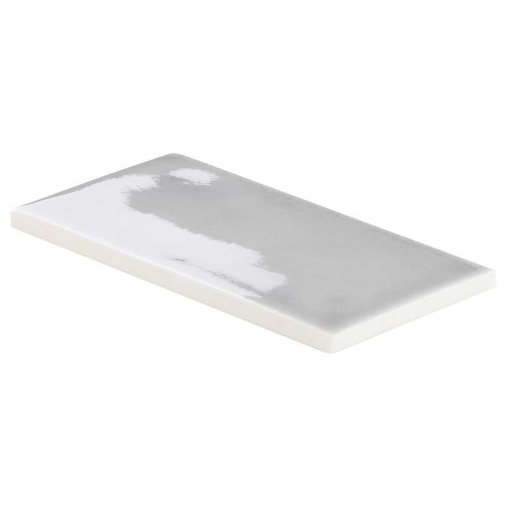 Nabi Subway Arctic Blue 3x6 Crackled Glossy Glass Tile
