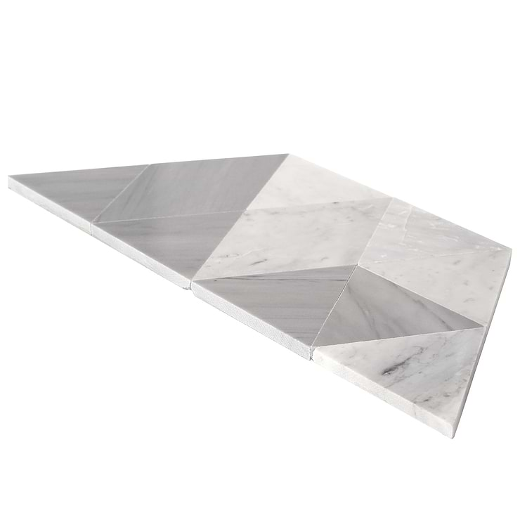 Prism Grana 13.5" x 7.75" Marble Mosaic Tile