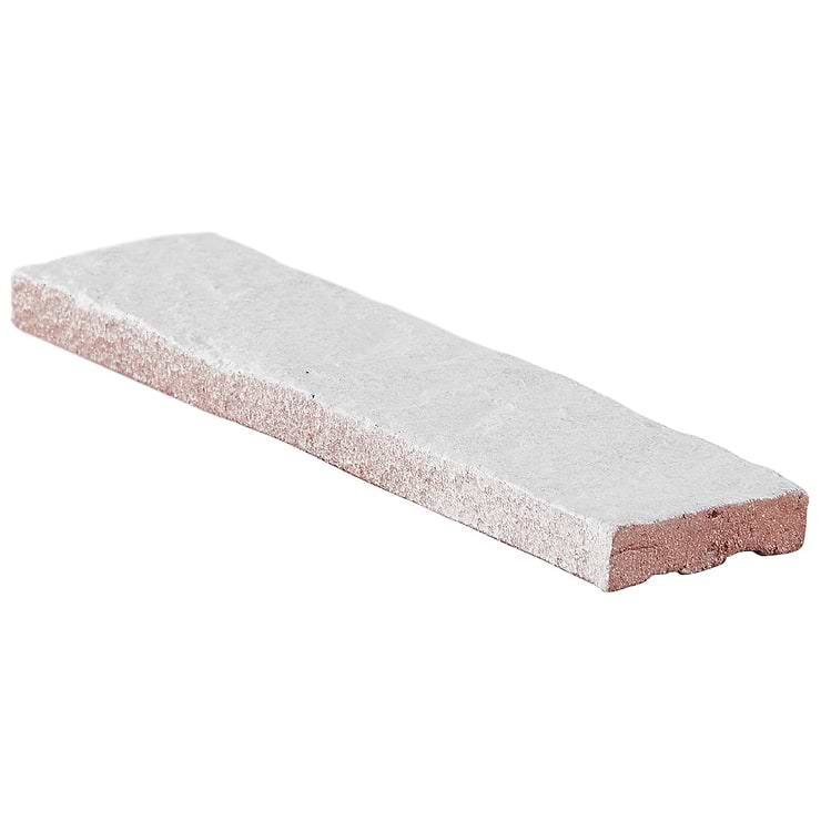 Easton Mesa Natural White 2x8 Handmade Glazed Clay Brick Textured Subway Tile