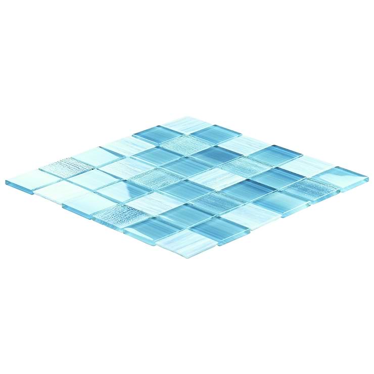 Marley Sea Blue 2x2 Polished Glass Mosaic