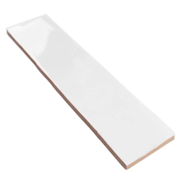 Lancaster Bianco White 3x12 Polished Ceramic Subway Wall Tile