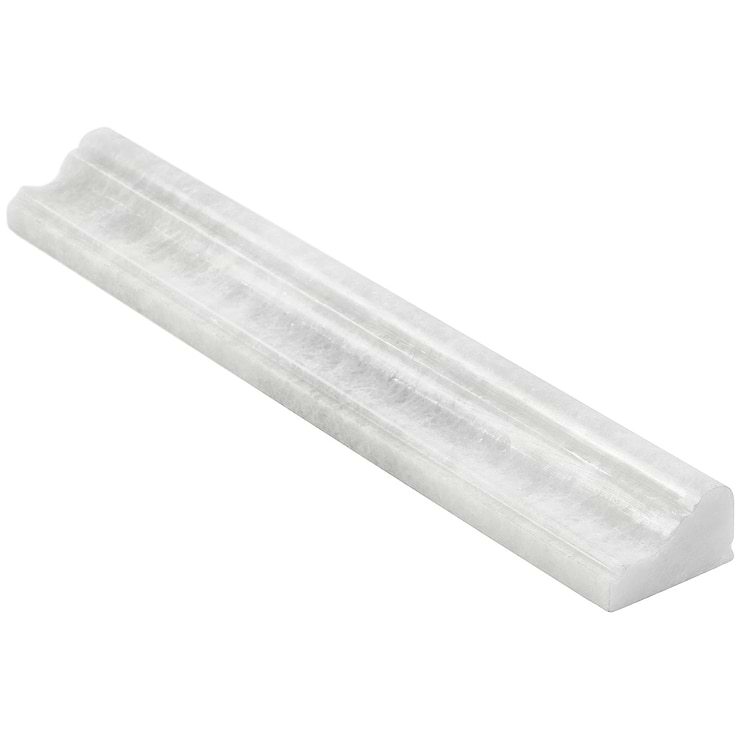 Biarritz White 2x12 Polished Marble Cornice Molding