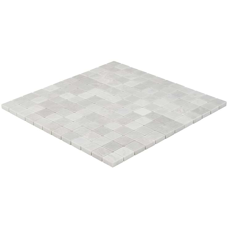 Ice Gray 1x1 Honed Marble Mosaic