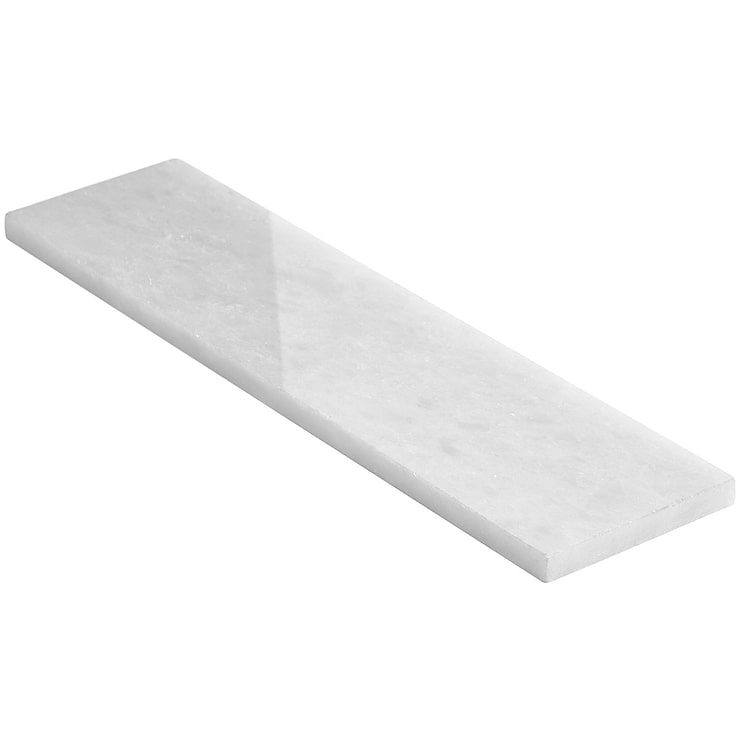 Snow White 3x12 Polished Marble Tile